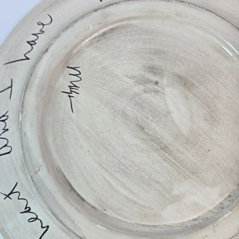 Vintage Sandra Magsamen Signed Ceramic Plate – 